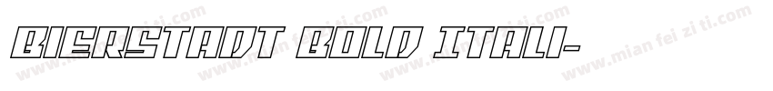 Bierstadt Bold Itali字体转换